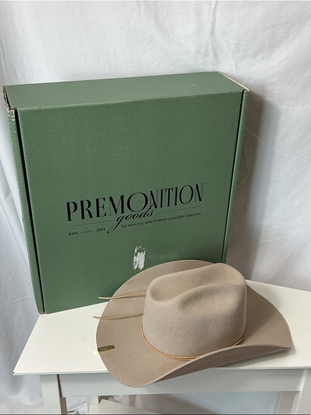 Premonition Goods Tan Western Hat